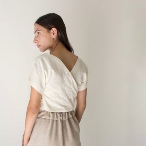 LAUREN WINTER wraparound top